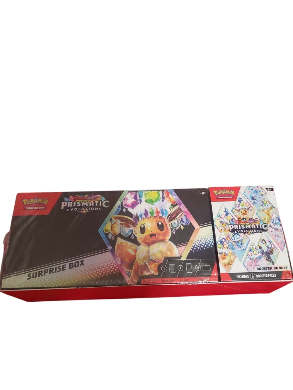 Pokemon Prismatic Evolutions Booster Bundle + Surprise Box Bundle 10×Pack